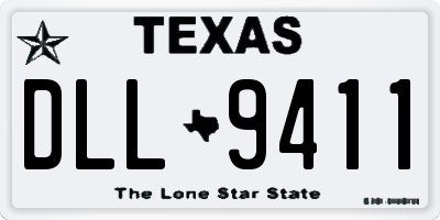 TX license plate DLL9411