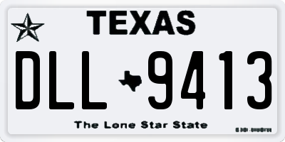 TX license plate DLL9413