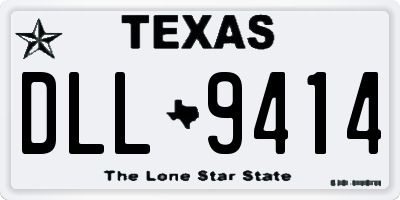 TX license plate DLL9414