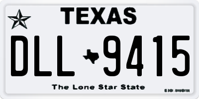 TX license plate DLL9415