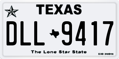 TX license plate DLL9417