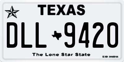 TX license plate DLL9420