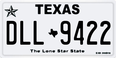 TX license plate DLL9422