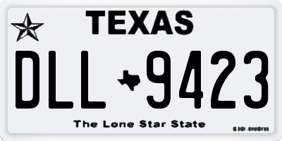 TX license plate DLL9423