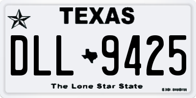 TX license plate DLL9425