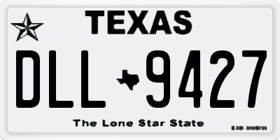 TX license plate DLL9427