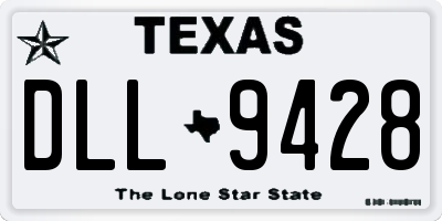 TX license plate DLL9428
