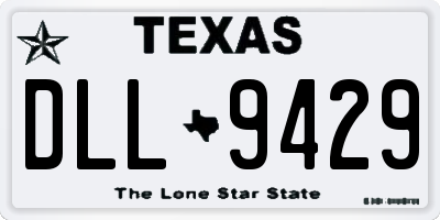 TX license plate DLL9429