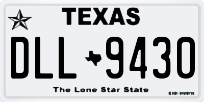 TX license plate DLL9430