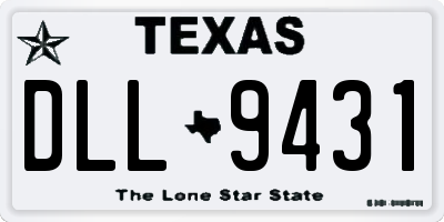 TX license plate DLL9431