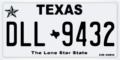 TX license plate DLL9432