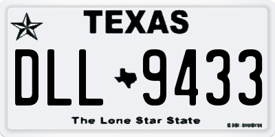 TX license plate DLL9433
