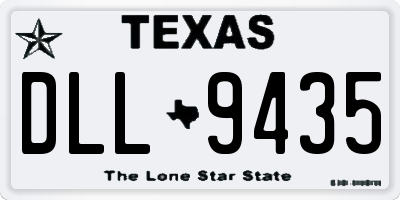 TX license plate DLL9435