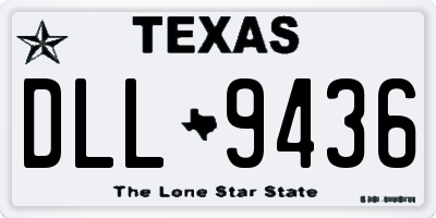 TX license plate DLL9436