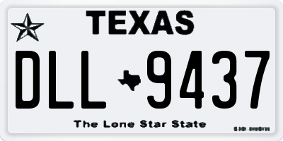 TX license plate DLL9437