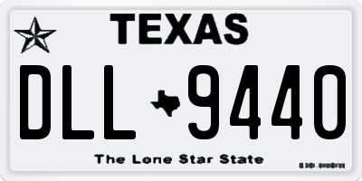 TX license plate DLL9440