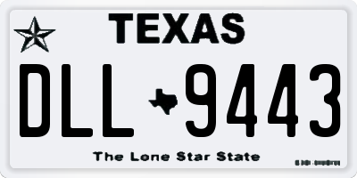 TX license plate DLL9443