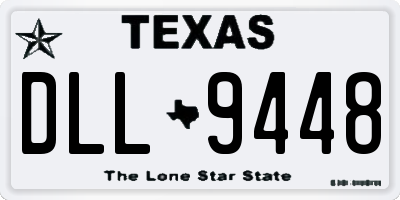 TX license plate DLL9448