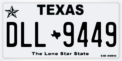 TX license plate DLL9449