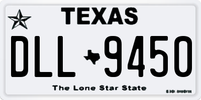 TX license plate DLL9450