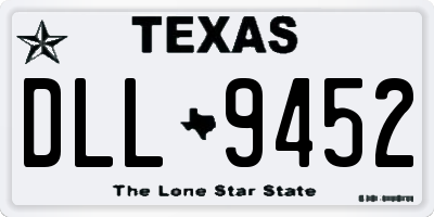 TX license plate DLL9452