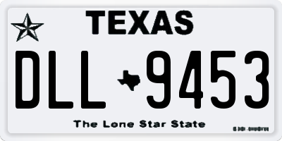 TX license plate DLL9453