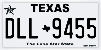 TX license plate DLL9455