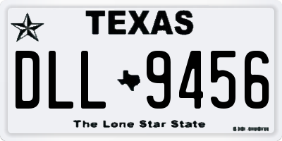 TX license plate DLL9456