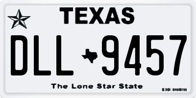 TX license plate DLL9457