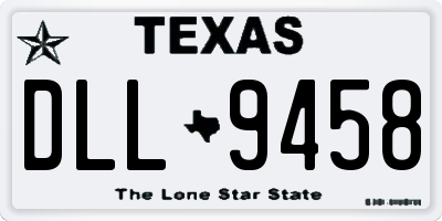 TX license plate DLL9458