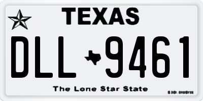 TX license plate DLL9461