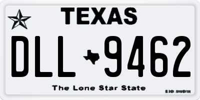 TX license plate DLL9462