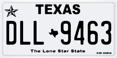 TX license plate DLL9463