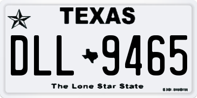 TX license plate DLL9465