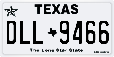 TX license plate DLL9466