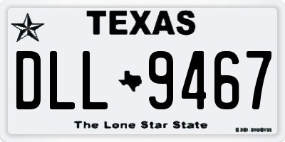 TX license plate DLL9467