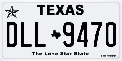 TX license plate DLL9470