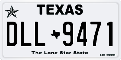 TX license plate DLL9471