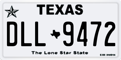 TX license plate DLL9472