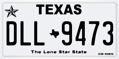 TX license plate DLL9473