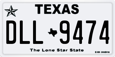 TX license plate DLL9474