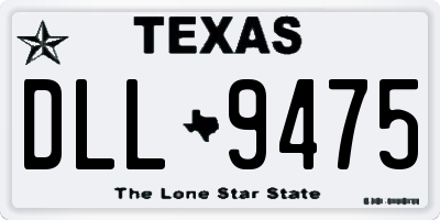 TX license plate DLL9475