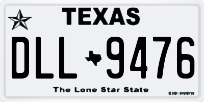 TX license plate DLL9476