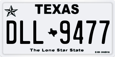 TX license plate DLL9477