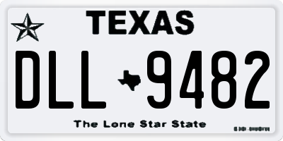 TX license plate DLL9482