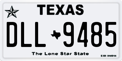 TX license plate DLL9485