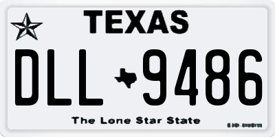 TX license plate DLL9486
