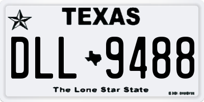 TX license plate DLL9488
