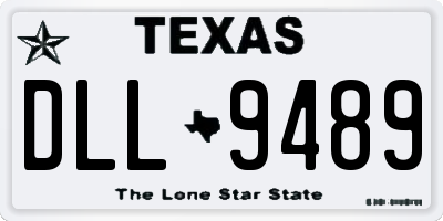 TX license plate DLL9489