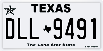 TX license plate DLL9491